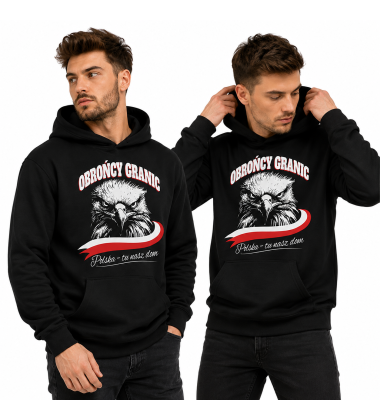 BLUZA Z KAPTUREM PATRIOTYCZNI POLSKA TU NASZ DOM